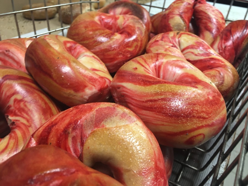 Valentine's Day Bagels