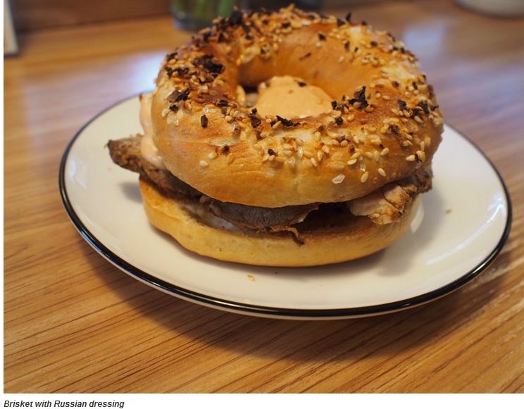 Brisket bagel